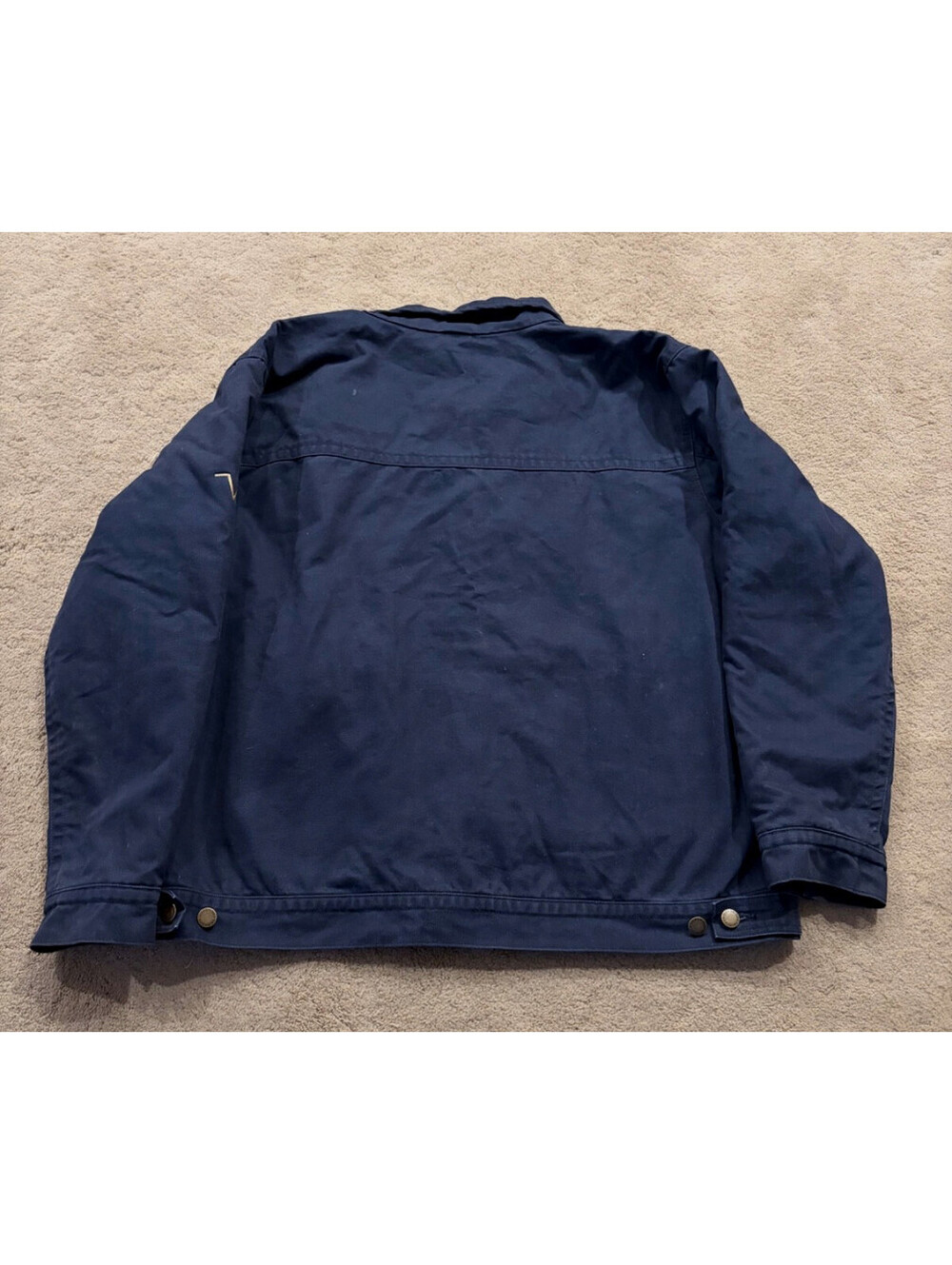 Dri Duck Heavy Canvas Work Jacket Flannel Lined Navy Carhartt Detroit Style 2XL - Picture 4 of 10